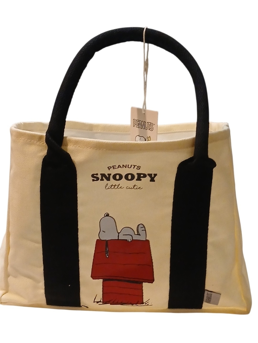 Peanuts - NWT Little Cutie Snoopy Bag, Medium Size Canvas Bag, Perfect Beach Bag - Picture 8 of 13